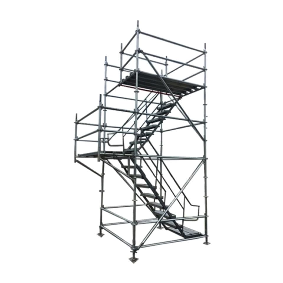 Torre de andamio multidireccional con escalera interna